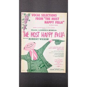 Vintage Most Happy Fella Song Book Vocal Selections Sheet Music Loesser 1956